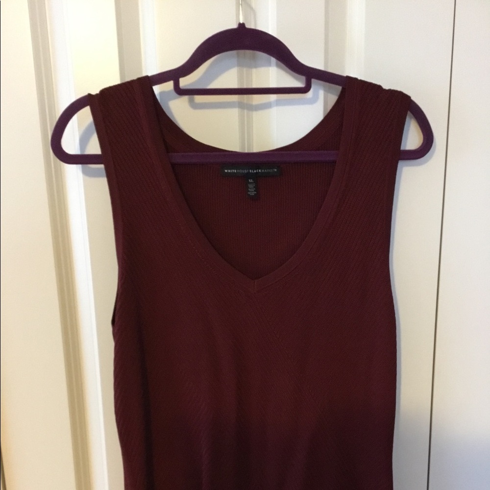 White House black market knit sweater tank szXL